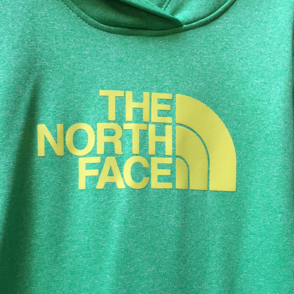 Like new condition, neon North Face hoodie - Picture 2 of 6